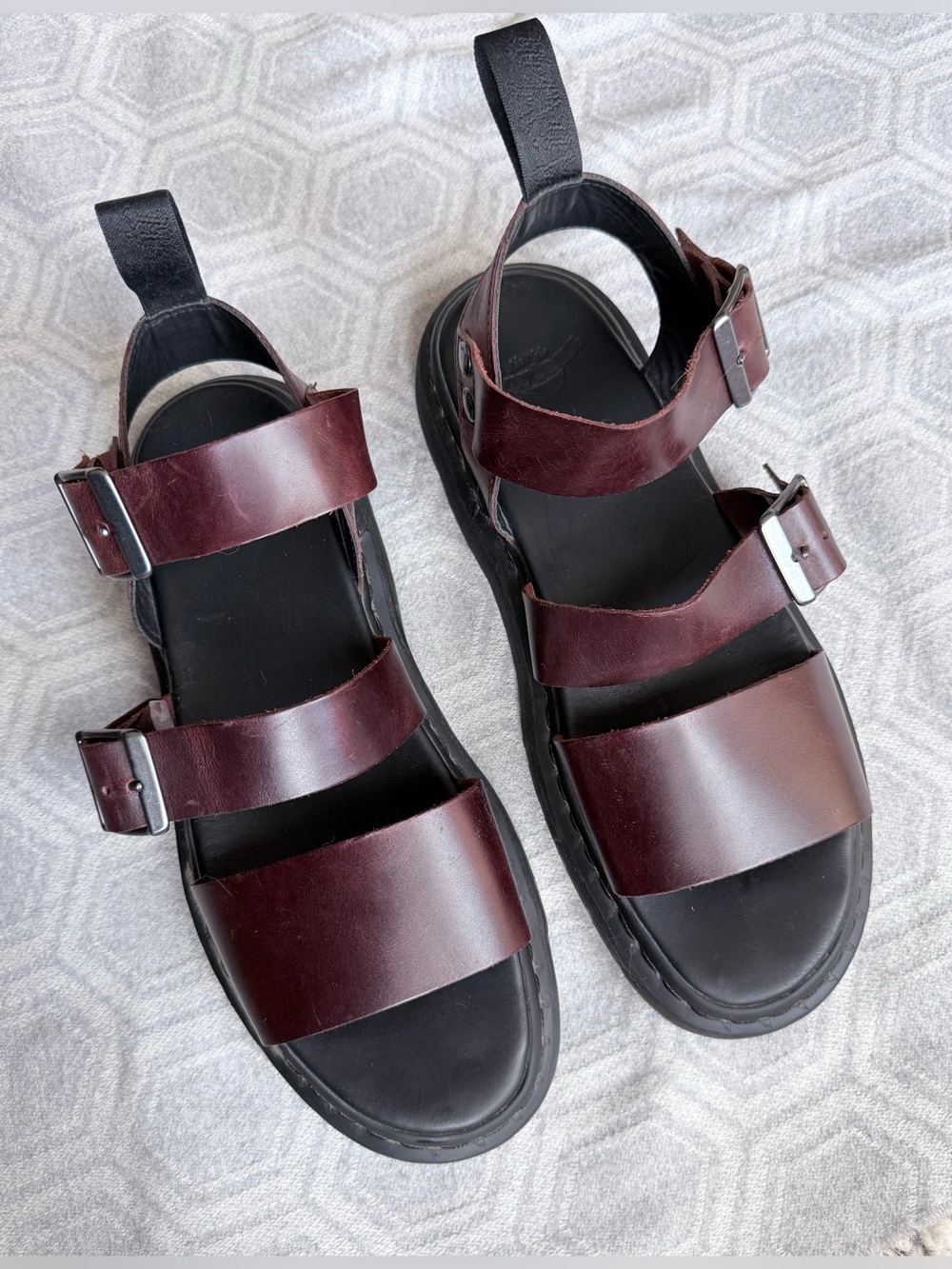 Dr. Martens Gryphon Brando Leather Sandals Brown Men’s 11 UK 10 EU 45